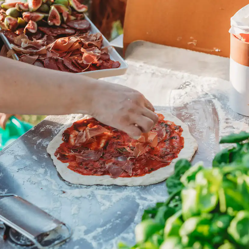 Pizzaugn GrillSymbol Pizzo med Pizzabord XL Inox