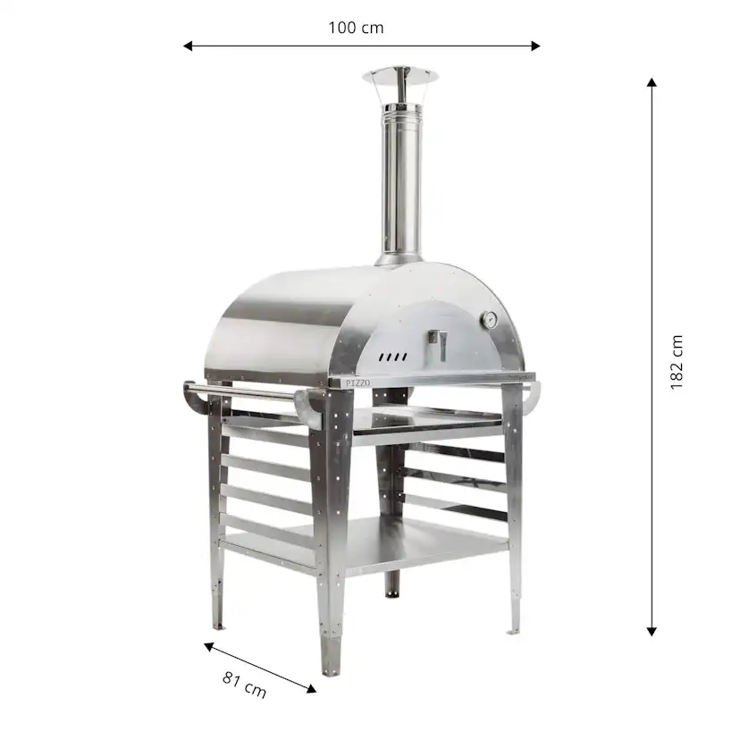 Pizzaugn GrillSymbol Pizzo med Pizzabord Inox