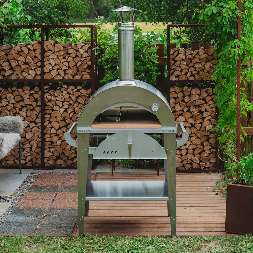 Pizzaugn GrillSymbol Pizzo med Pizzabord Inox
