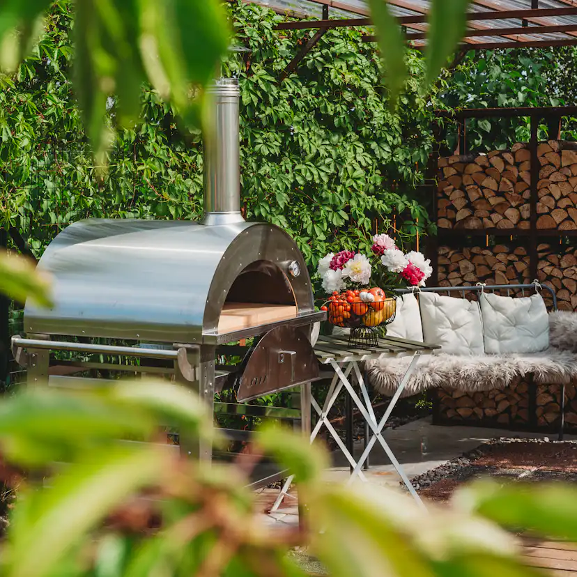 Pizzaugn GrillSymbol Pizzo med Pizzabord Inox