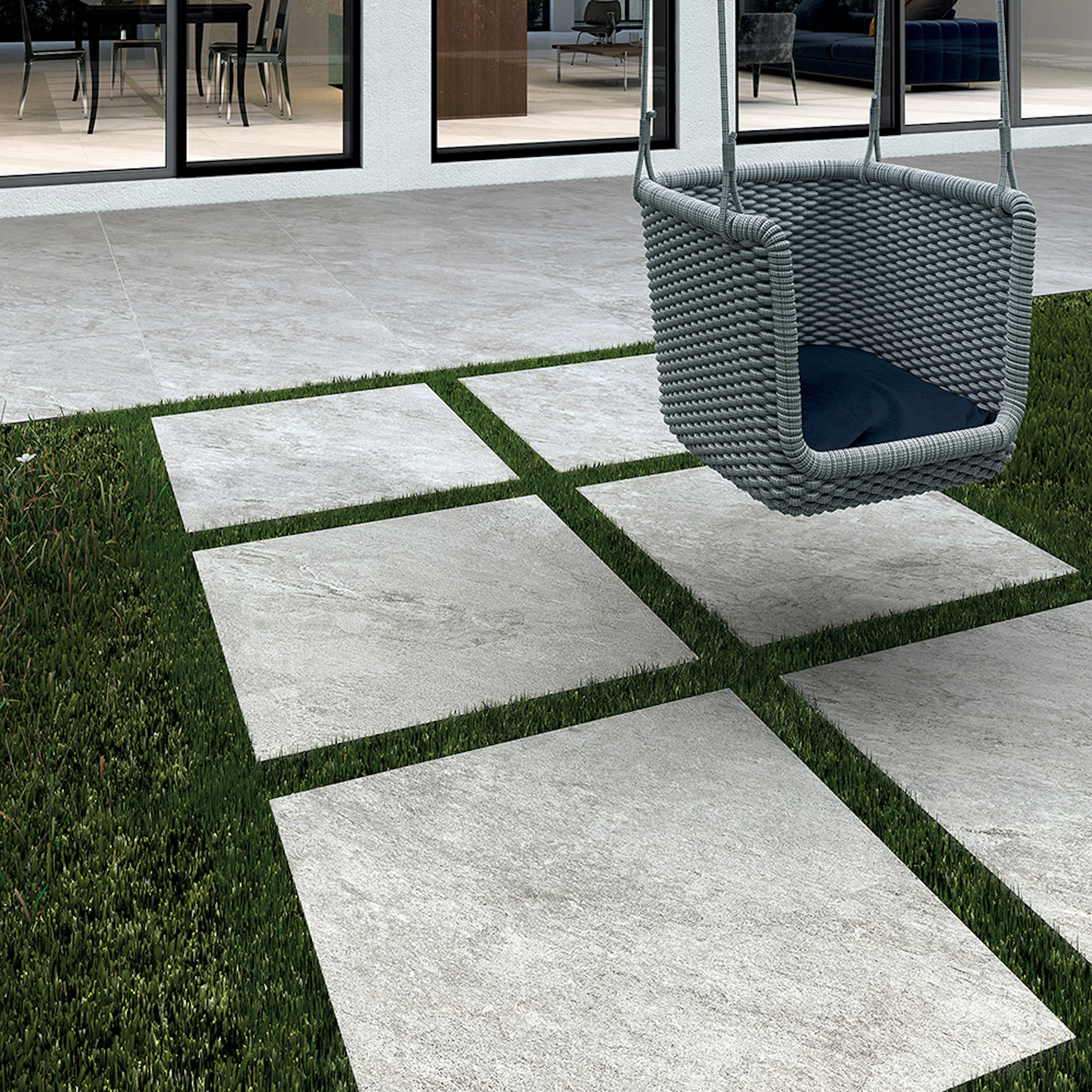 Uteklinker Pronto Klinkerdäck Meteo Salt 80x80 cm