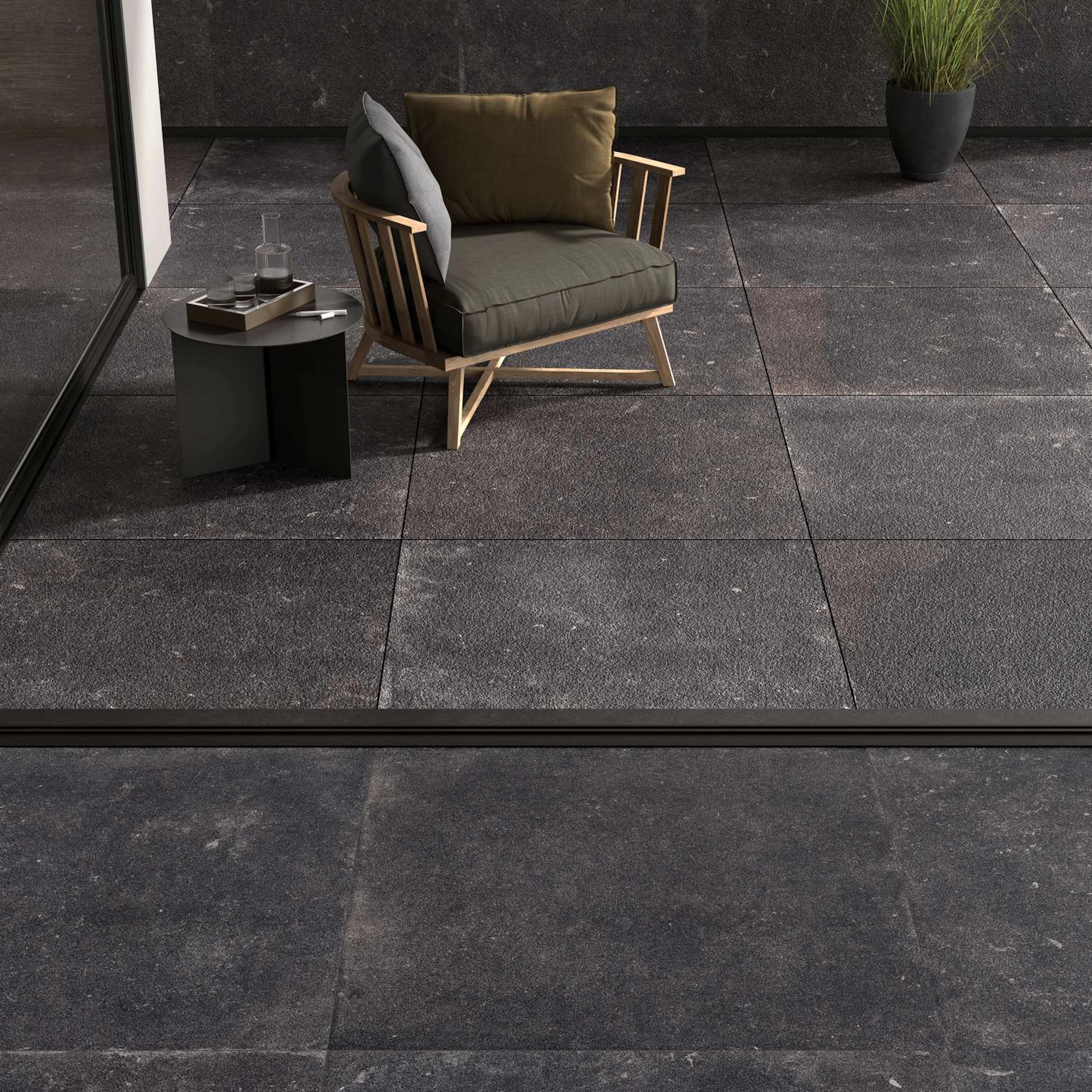 Uteklinker Pronto Klinkerdäck Nordique Evo Noir 100x100 cm