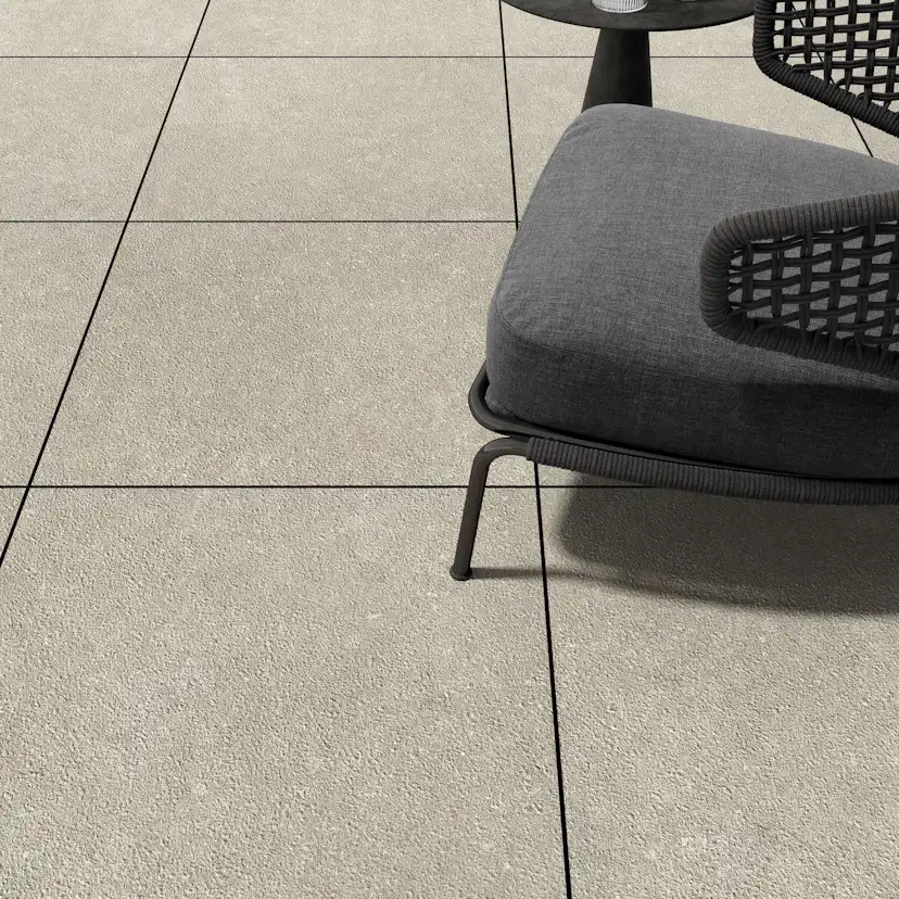 Uteklinker Pronto Klinkerdäck Antique Dune Carved 60x120 cm