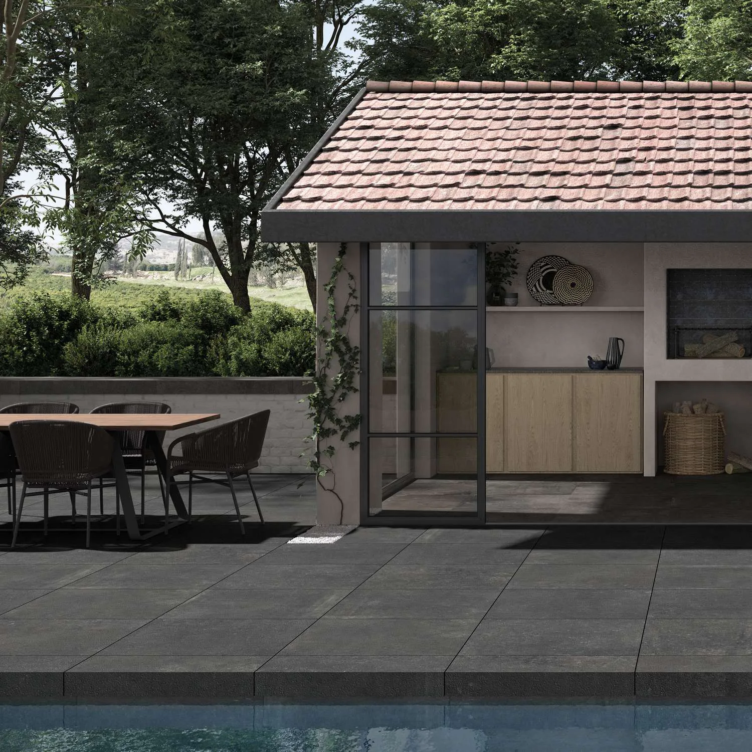 Poolkant/Trappsteg Pronto Klinkerdäck Vintage Namur 40x80 cm