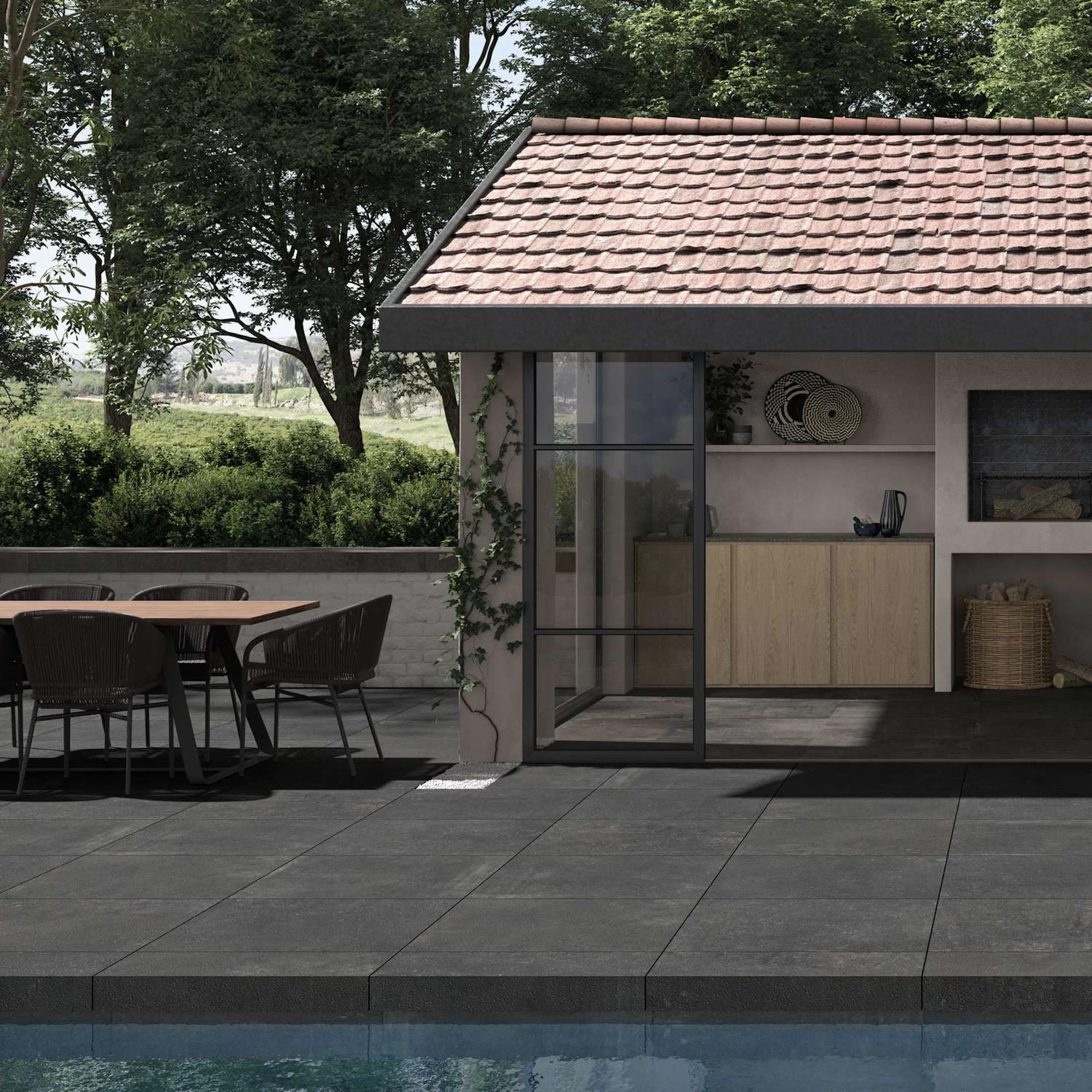 Poolkant/Trappsteg Pronto Klinkerdäck Vintage Namur 40x80 cm