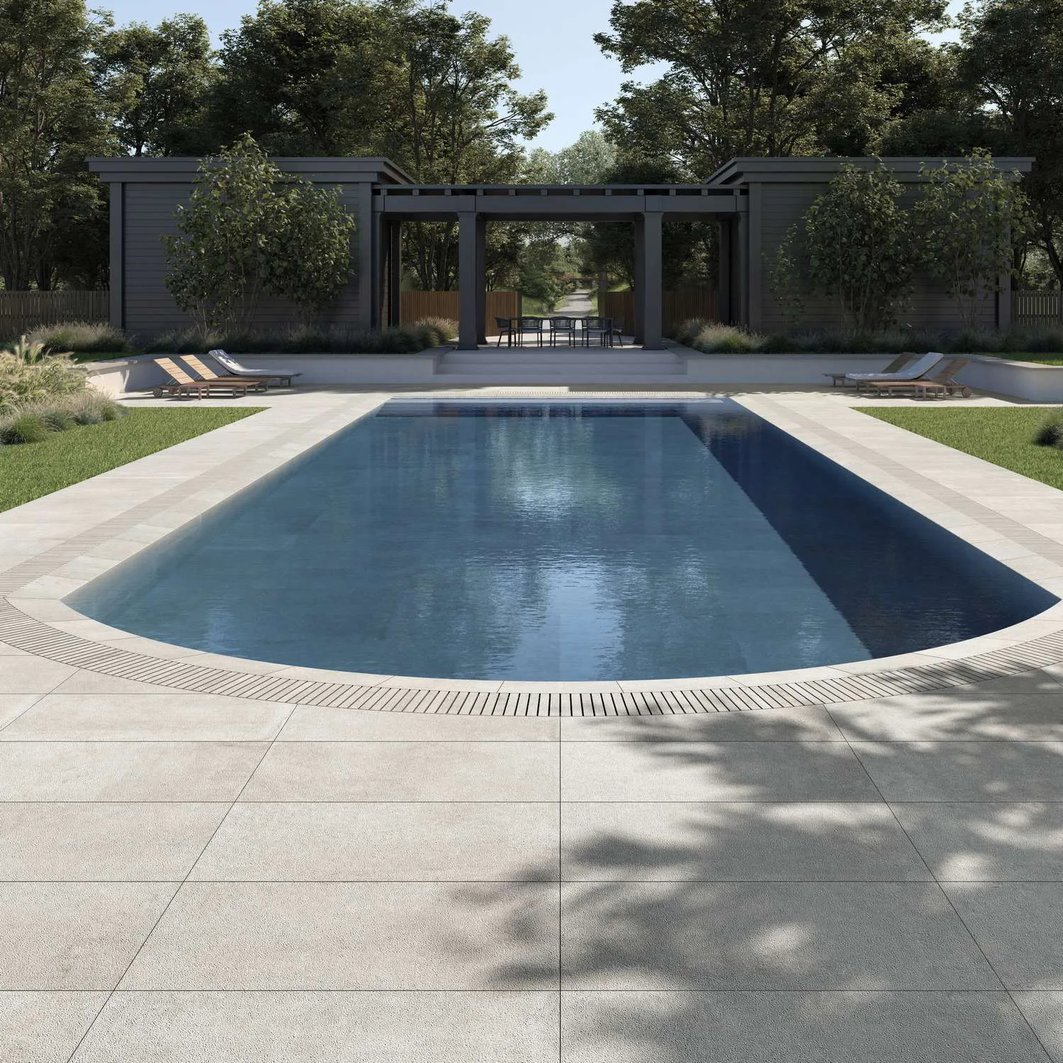 Poolkant/Trappsteg Pronto Klinkerdäck Antique Dune Carved 30x120 cm