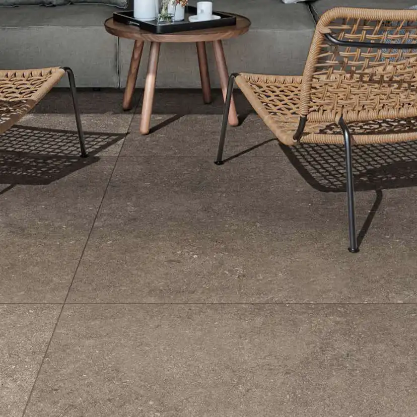 Uteklinker Pronto Klinkerdäck Antique Taupe Carved 80x80 cm