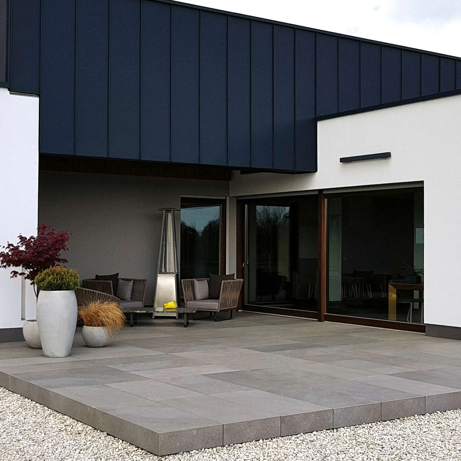 Poolkant/Trappsteg Pronto Klinkerdäck Grotta Silver Black 30x120 cm