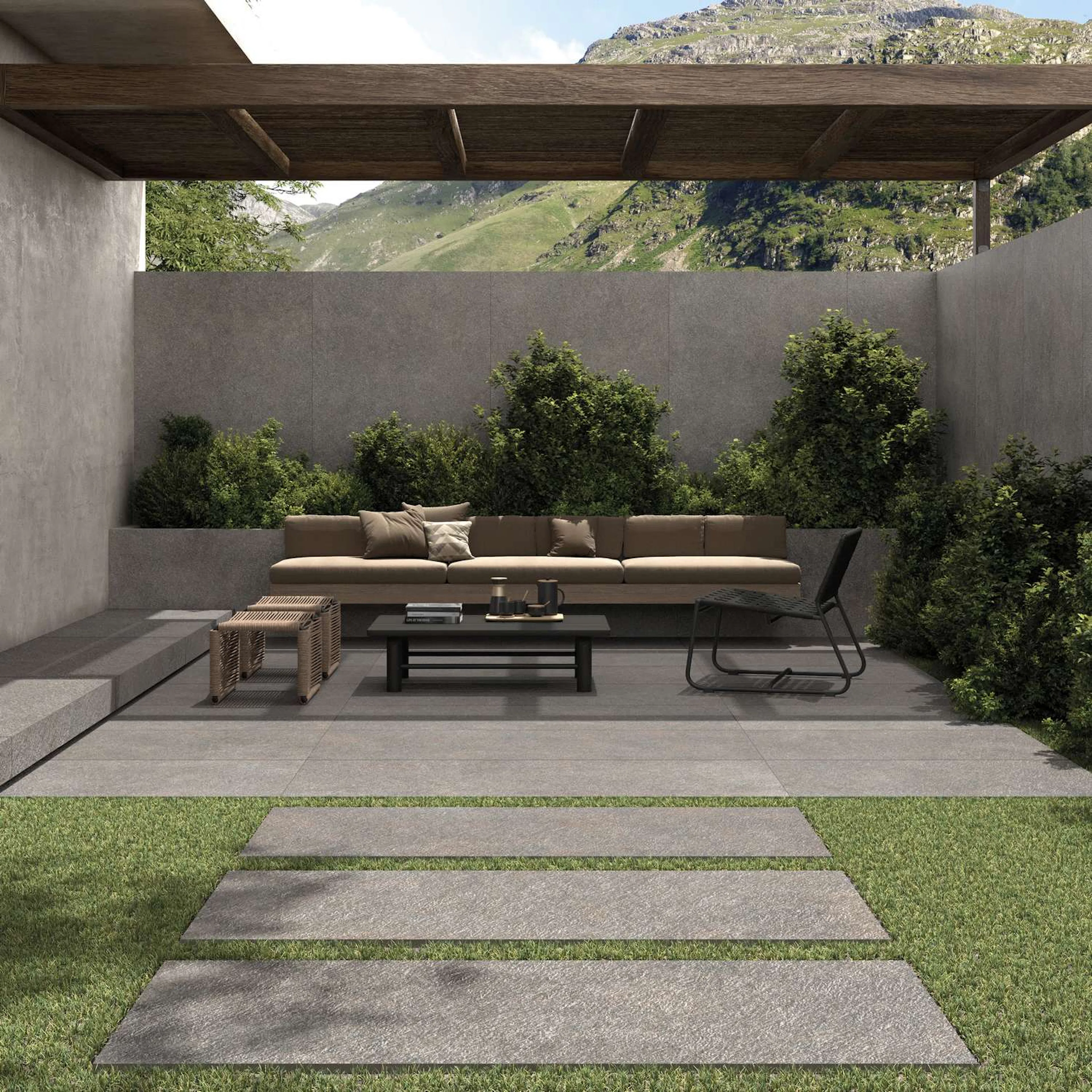 Poolkant/Trappsteg Pronto Klinkerdäck Grotta Silver White 30x120 cm