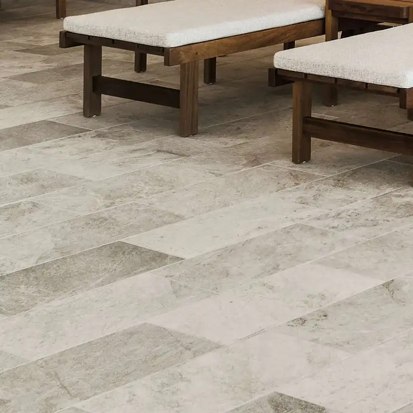 Uteklinker Pronto Klinkerdäck Grotta Silver White 60x120 cm