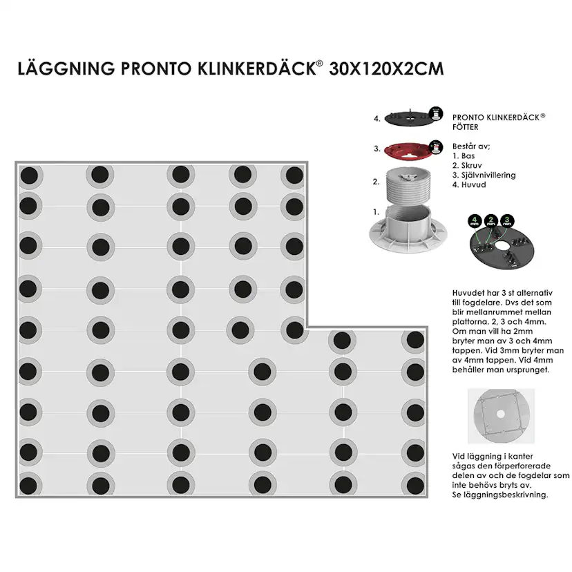 Uteklinker Pronto Klinkerdäck Albero Nocciolo 30x120 cm