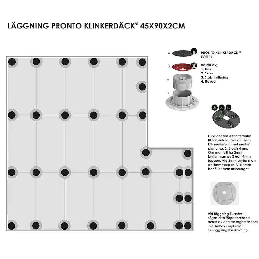 Uteklinker Pronto Klinkerdäck Lava Marsili 45x90 cm