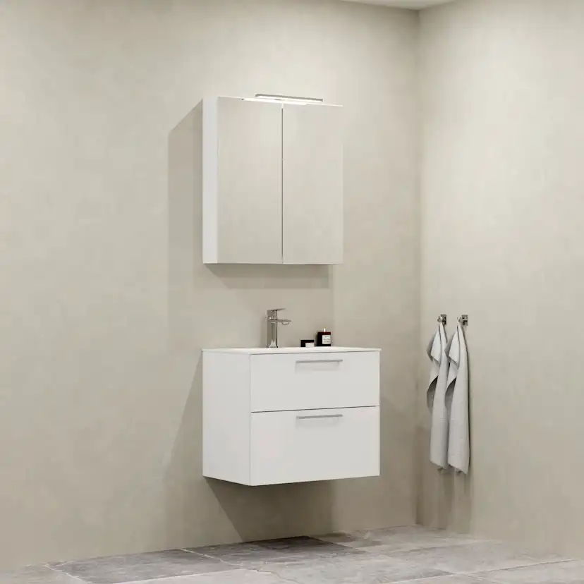 Möbelpaket Macro Design Crown Plain med Spegelskåp