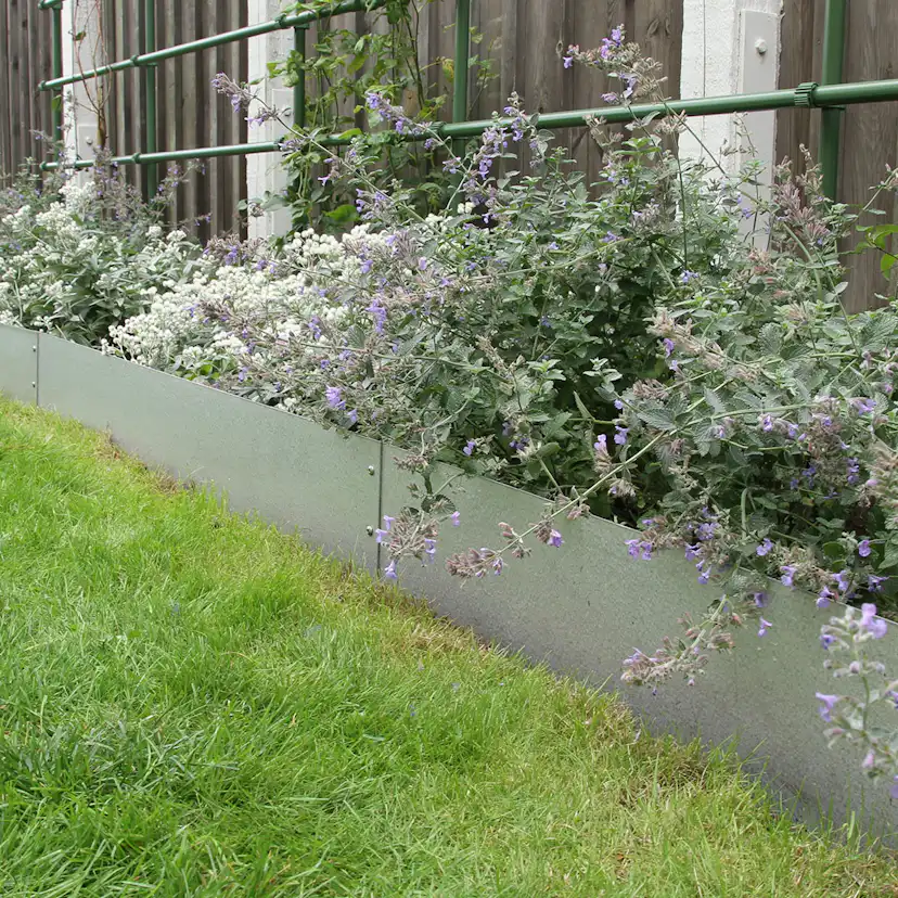 Planteringskant Flexigarden Aluzink 180 mm Hörn Justerbart