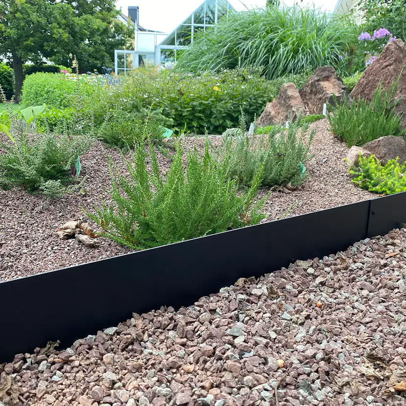 Planteringskant Flexigarden Svart 180 mm Hörn Justerbart