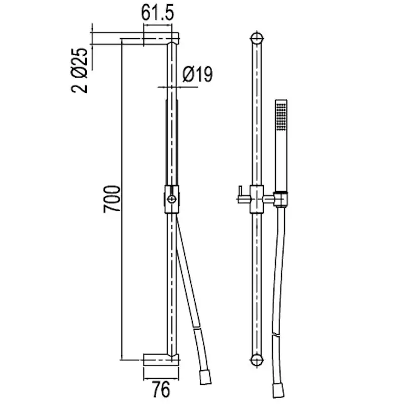 Duschset Scandtap Steel Pleasure