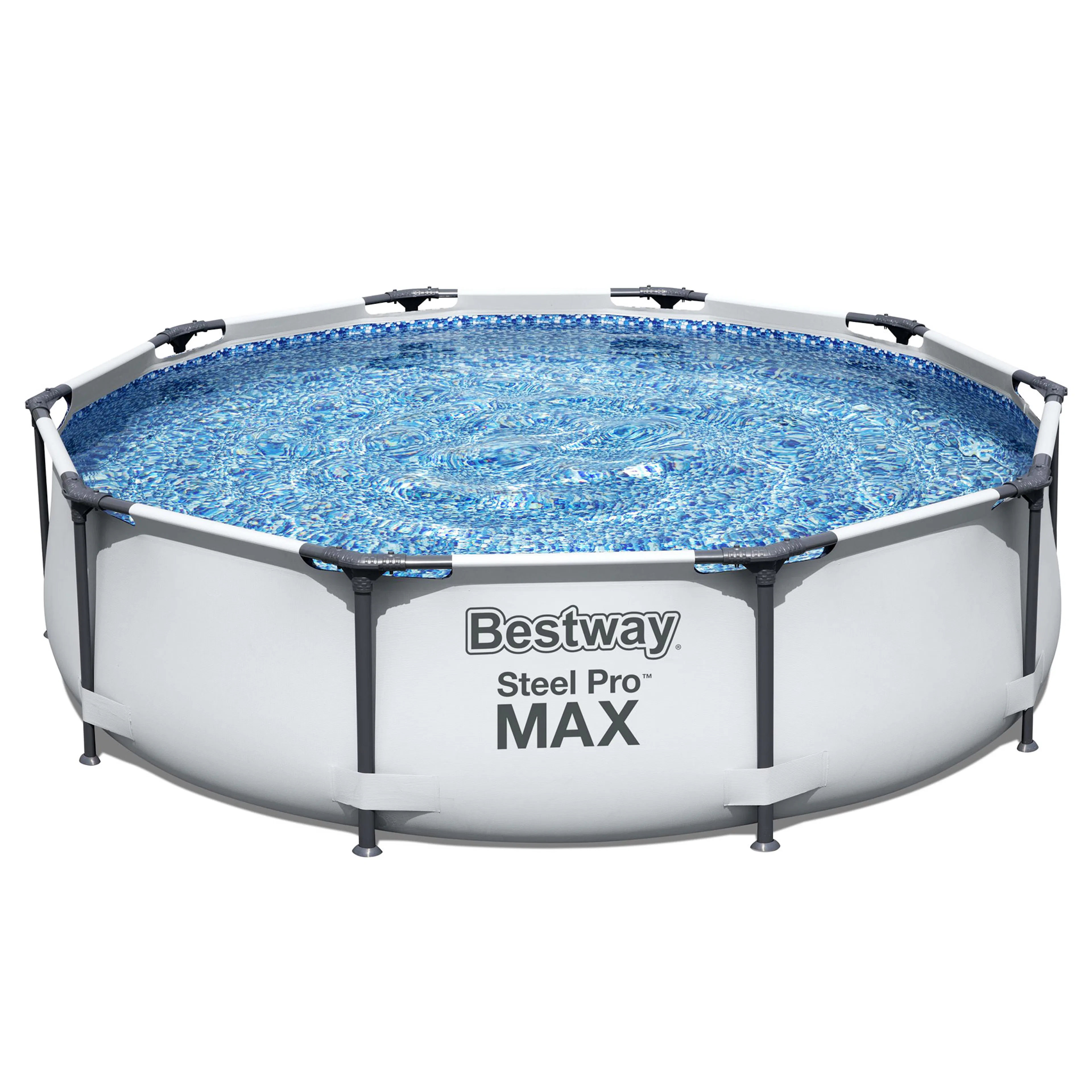 Poolpaket Bestway Steel Pro Max Ø3m Stålramspool Ovanmark med Filterpump