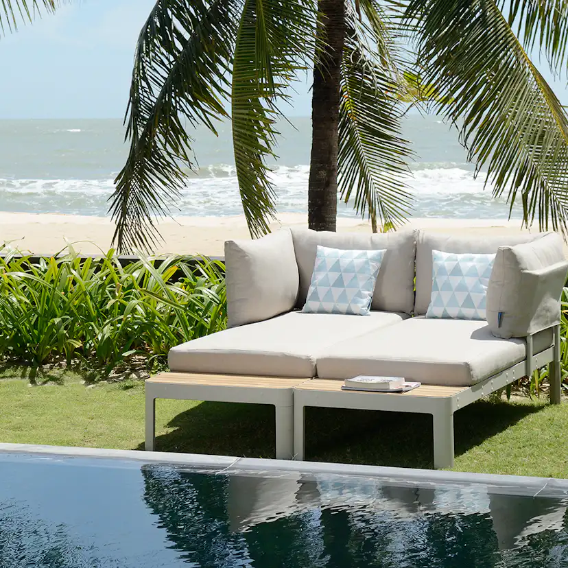 Loungesoffa LifestyleGarden Portals 2-sits med Sidobord