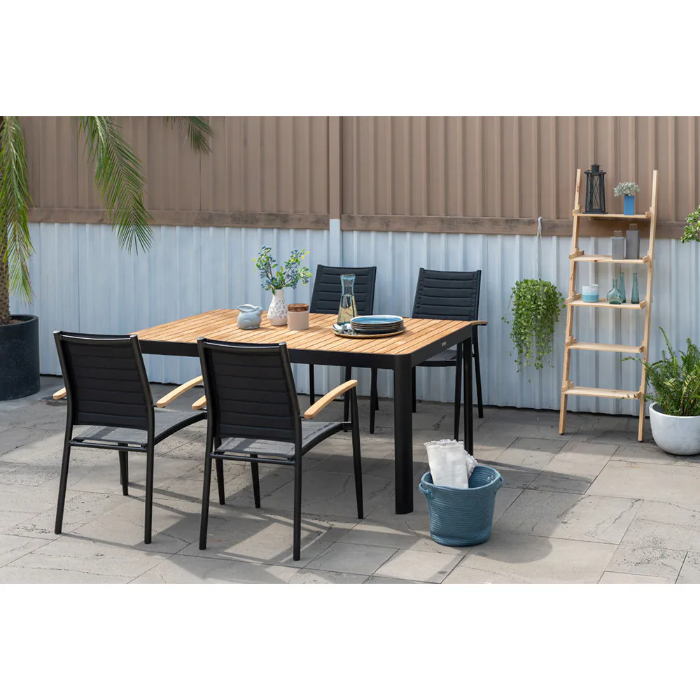Matgrupp LifestyleGarden Portals 160 cm med 4 Lite Stolar