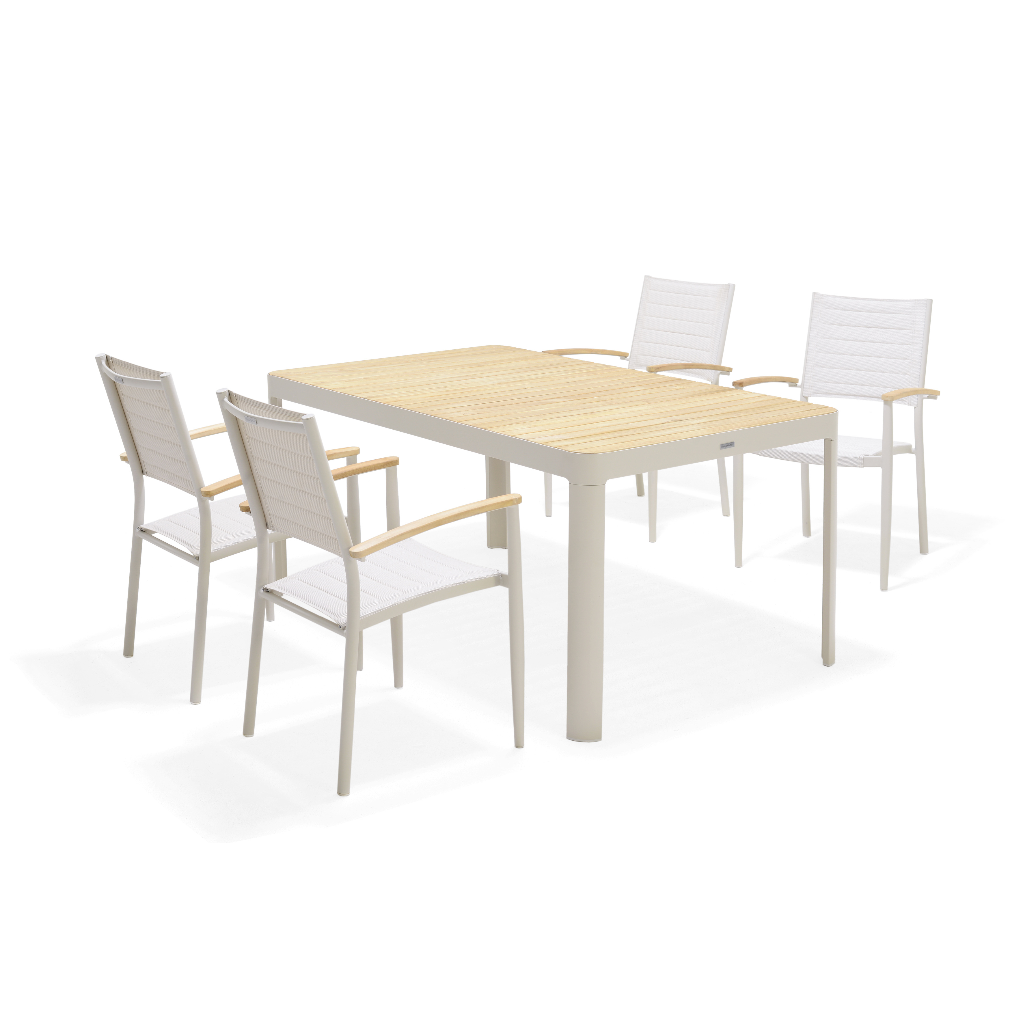 Matgrupp LifestyleGarden Portals 160 cm med 4 Lite Stolar