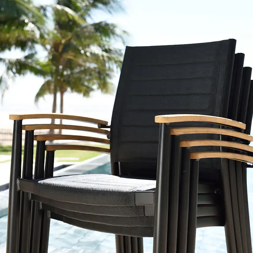 Matgrupp LifestyleGarden Portals 210 cm med 5 Lite Stolar och Bänk