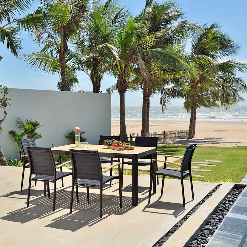 Matgrupp LifestyleGarden Portals 160 cm med 6 Lite Stolar