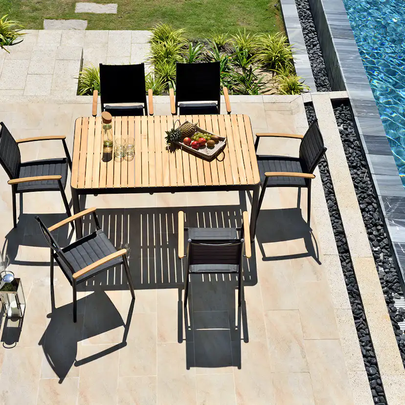 Matgrupp LifestyleGarden Portals 160 cm med 6 Lite Stolar