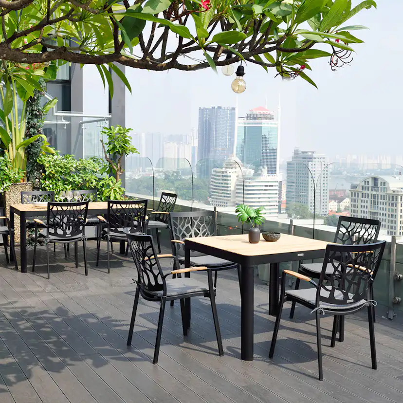 Matgrupp LifestyleGarden Portals 160 cm med 4 Tree Stolar