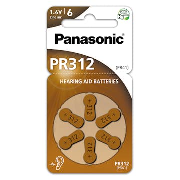 Batteri Panasonic PR-312(41) 6-pack