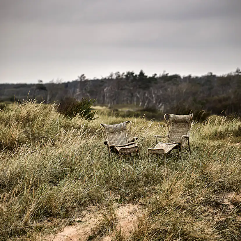 Loungeset Hillerstorp Praktö Fåtölj med Fotpall