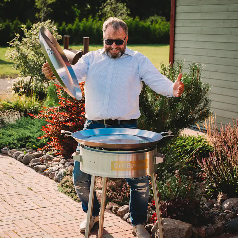 Stekhäll GrillSymbol Gasol PRO-580 Rostfritt Stål med Dubbla Brännare