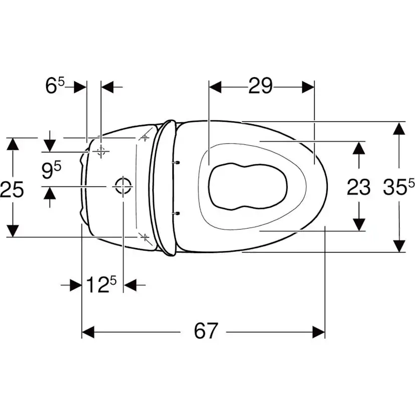 Toalettstol Ifö Silia med Mjuksits