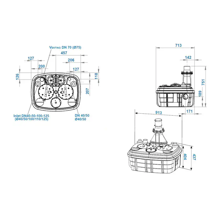 Pumpstation Saniflo Sanicubic 2 XL