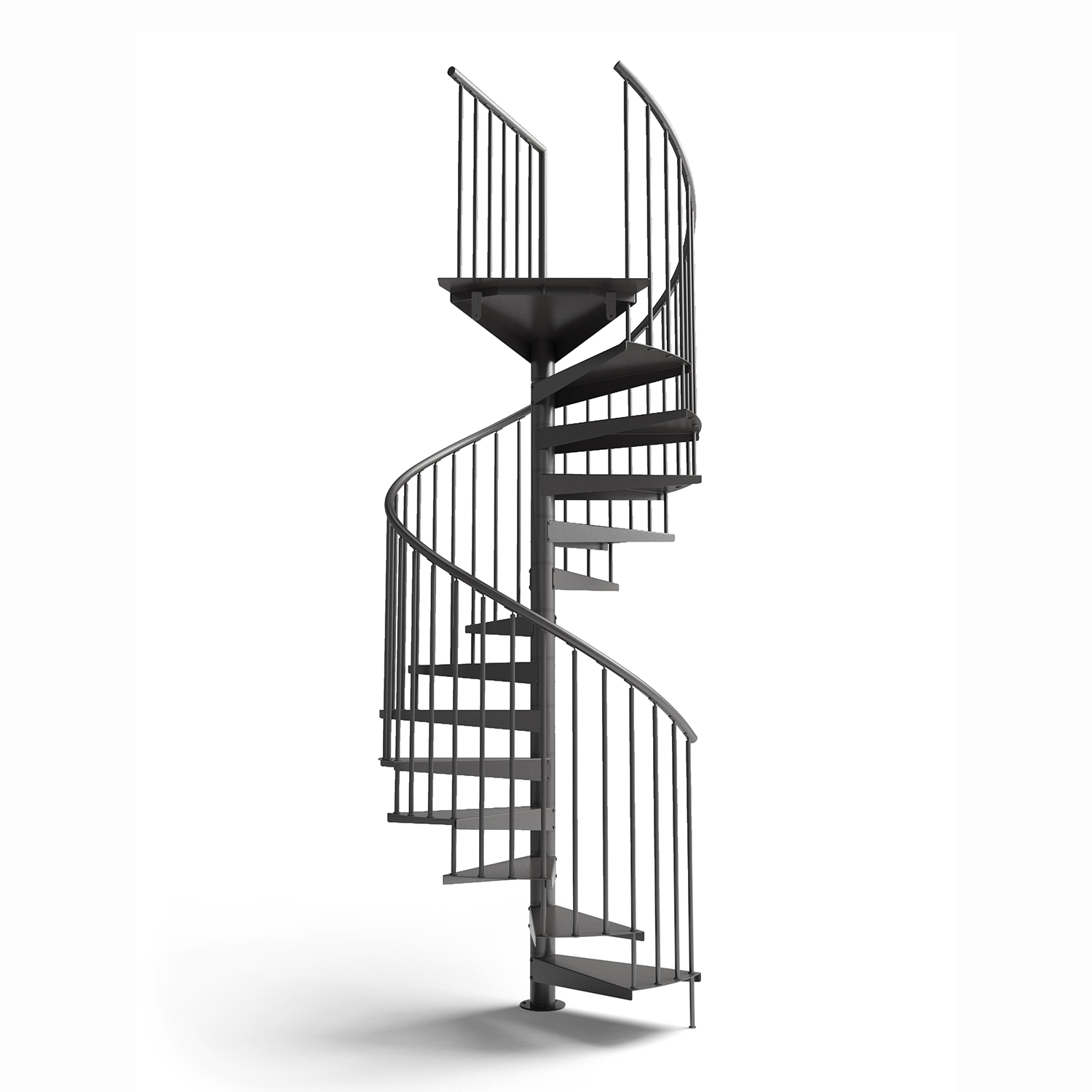 Skyddsräcke Drömtrappor by D'Opera till Spiraltrappa Pure Steel F20 1m