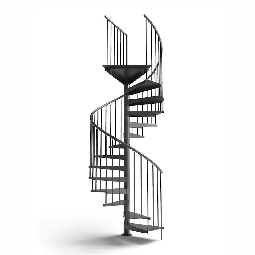 Skyddsräcke Drömtrappor by D'Opera till Spiraltrappa Pure Steel F20 1m