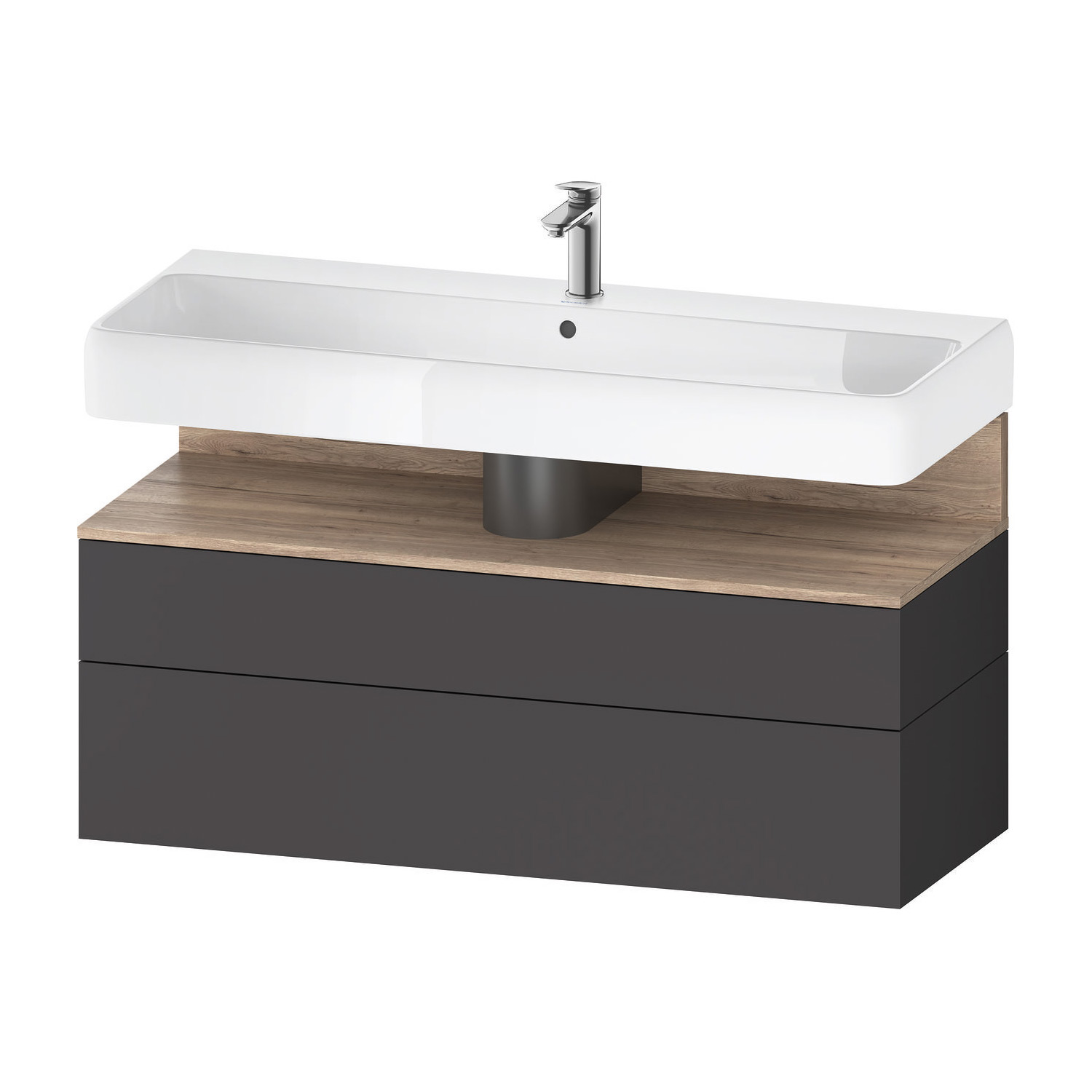 Tvättställsskåp Duravit Qatego med Tvättställ, Lådor och Belysning