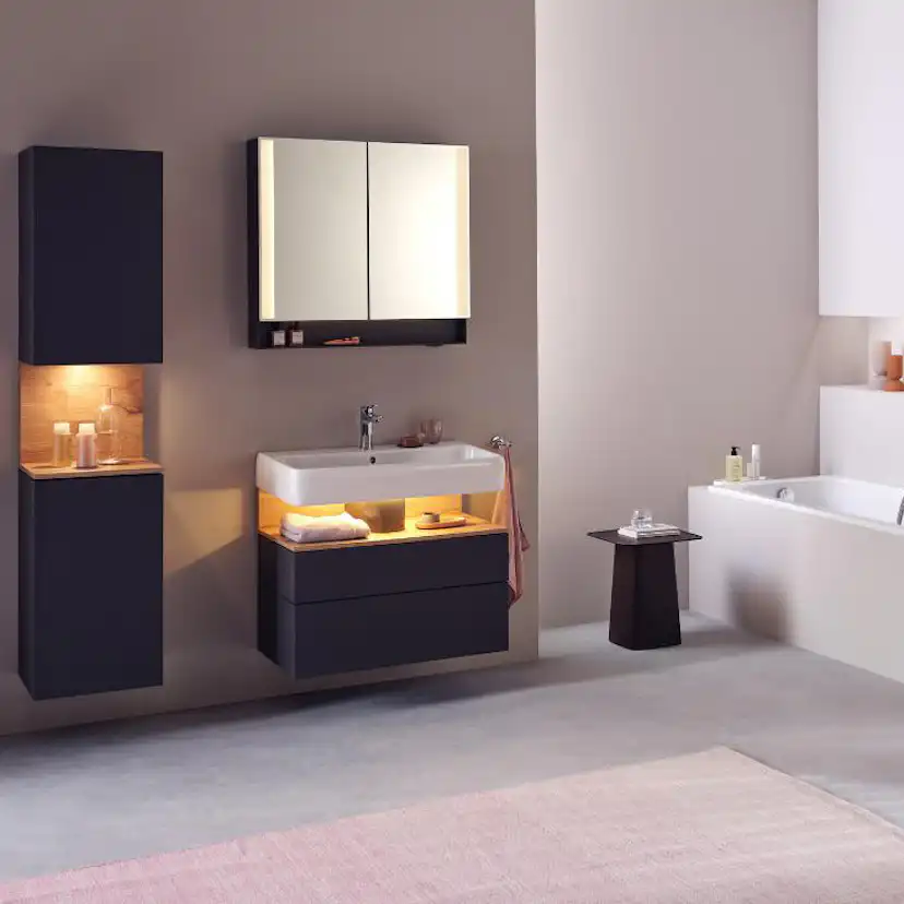 Tvättställsskåp Duravit Qatego med Tvättställ och Lucka