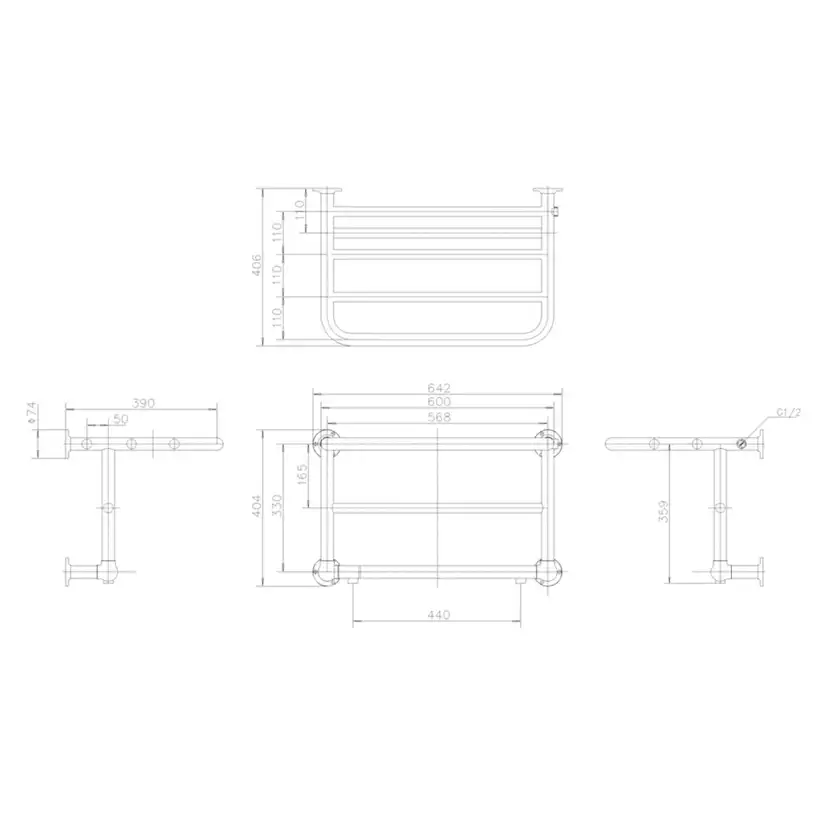 Handdukstork Burlington Strand