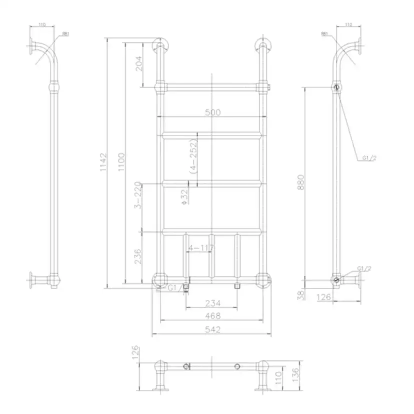 Handdukstork Burlington Chaplin