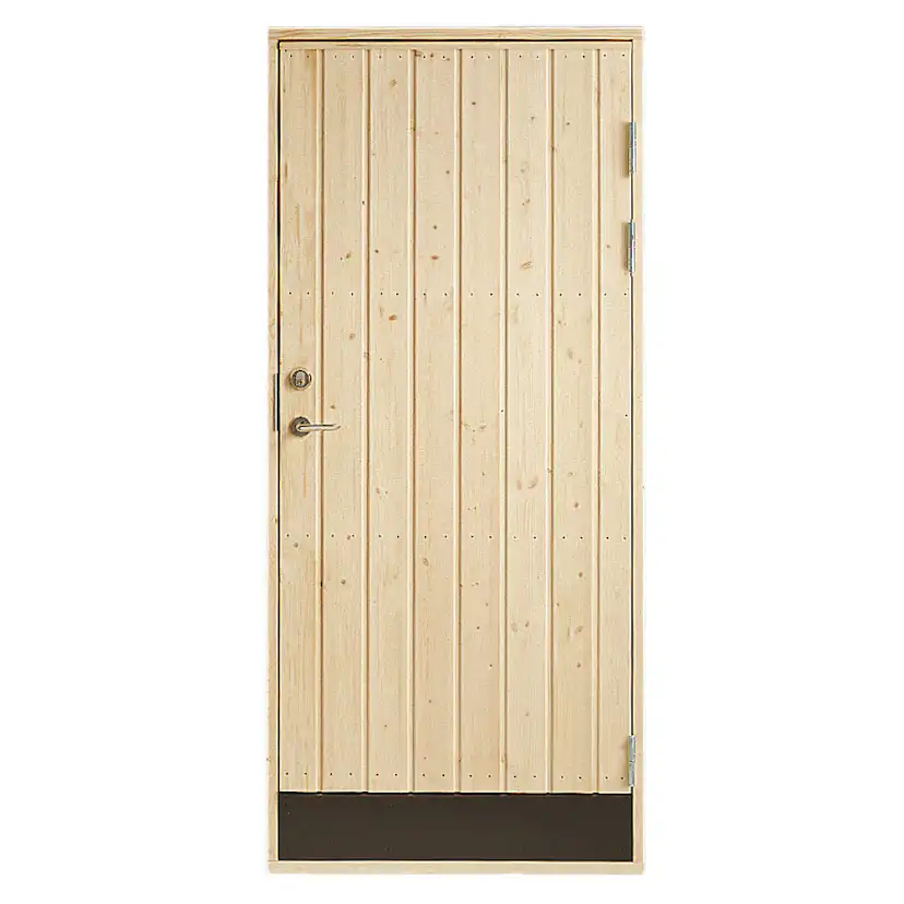 Förrådsdörr Vibostugan 18° Rak