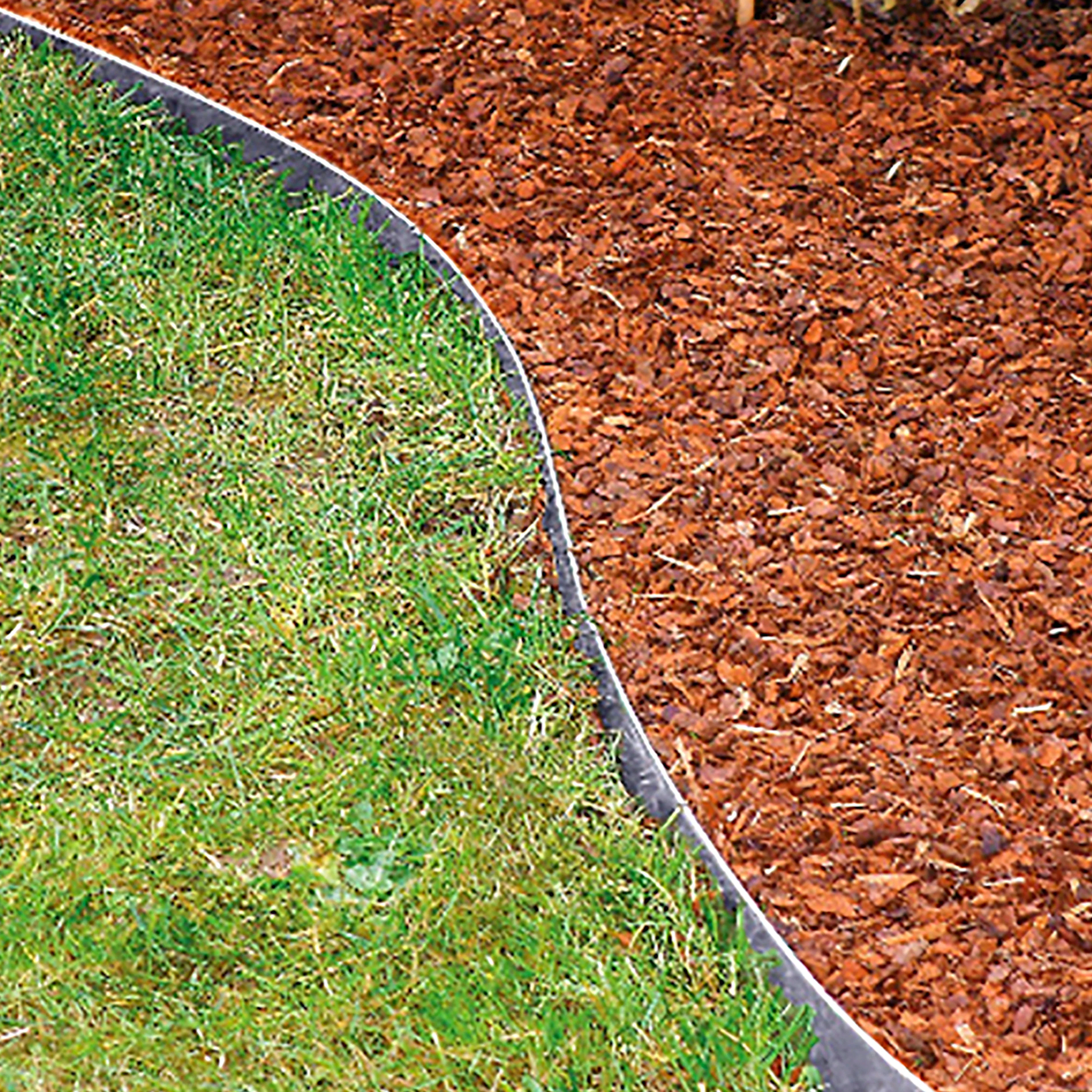 Rabattkant Hortus Metall Grå, Formbar & Galvaniserad Gräskant