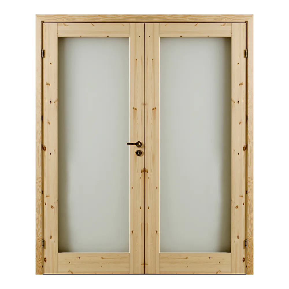 Pardörr GK Door Rakel Lika Delar Lackad Furu