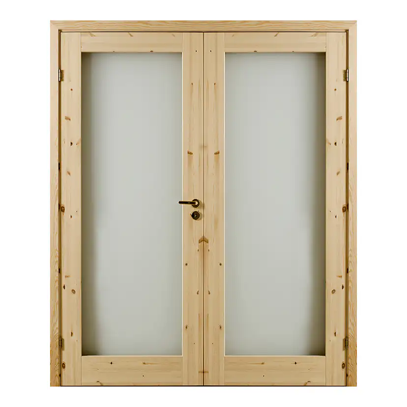 Pardörr GK Door Rakel Lika Delar Lackad Furu