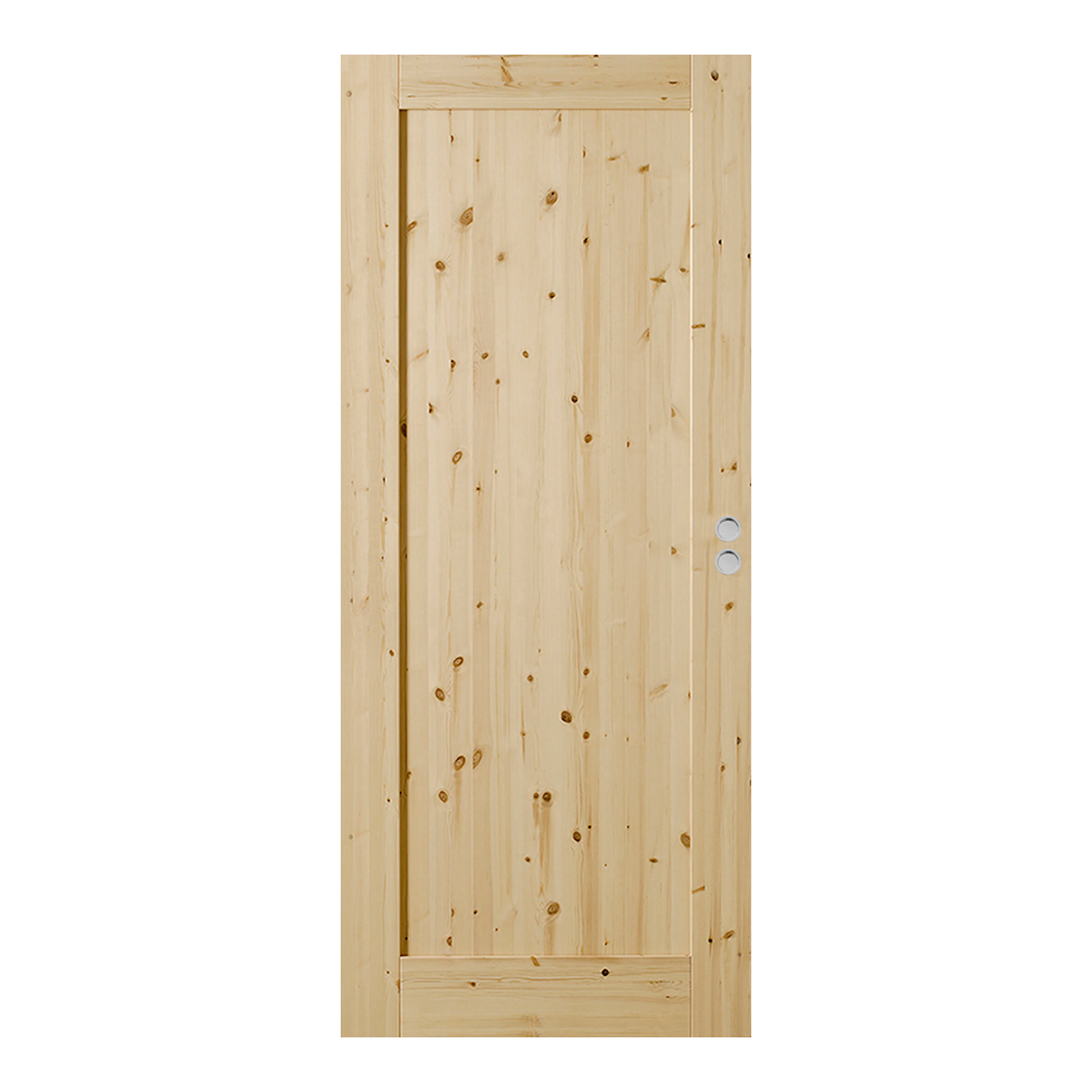 Skjutdörr GK Door Rakel Furu Obehandlad inkl. Skålar & Dragring