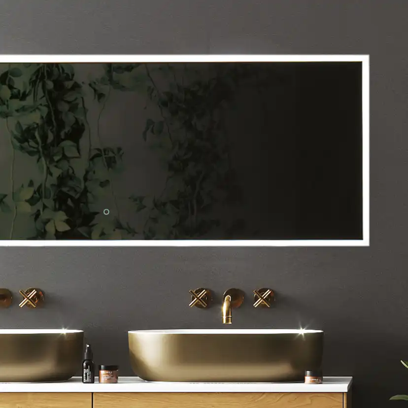 Spegel Swebad Ravalen med Belysning