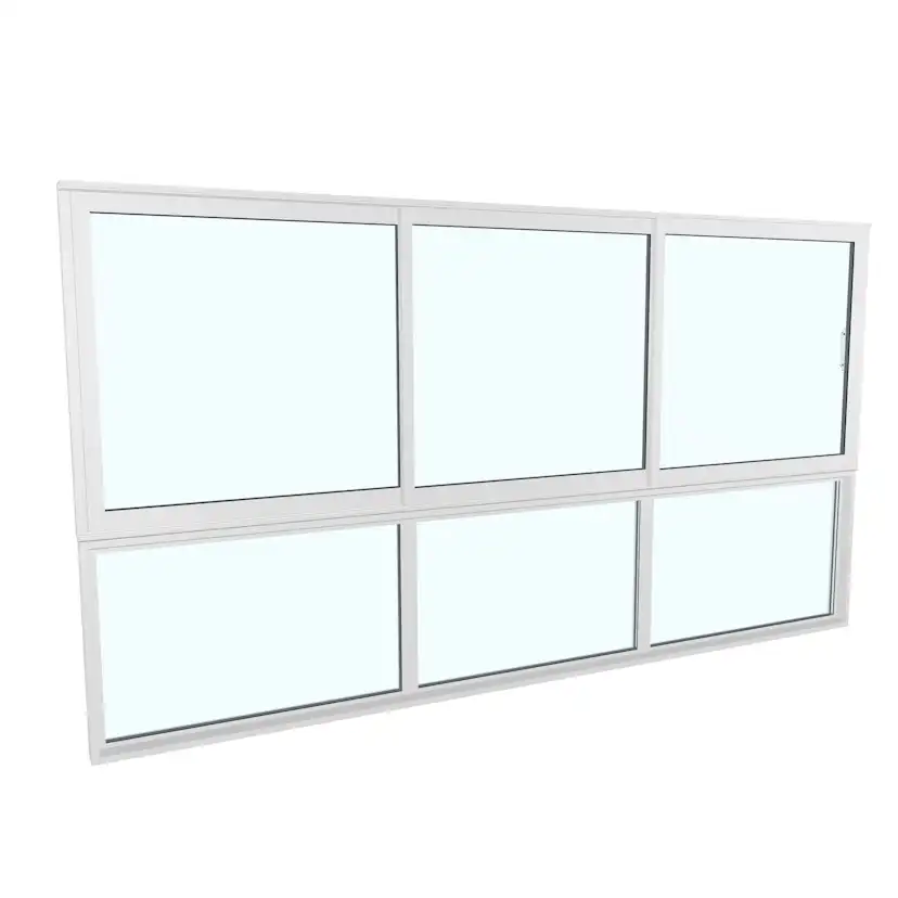 Skjutfönster med fast underdel Landskap Robust Vår och Höst 3-del