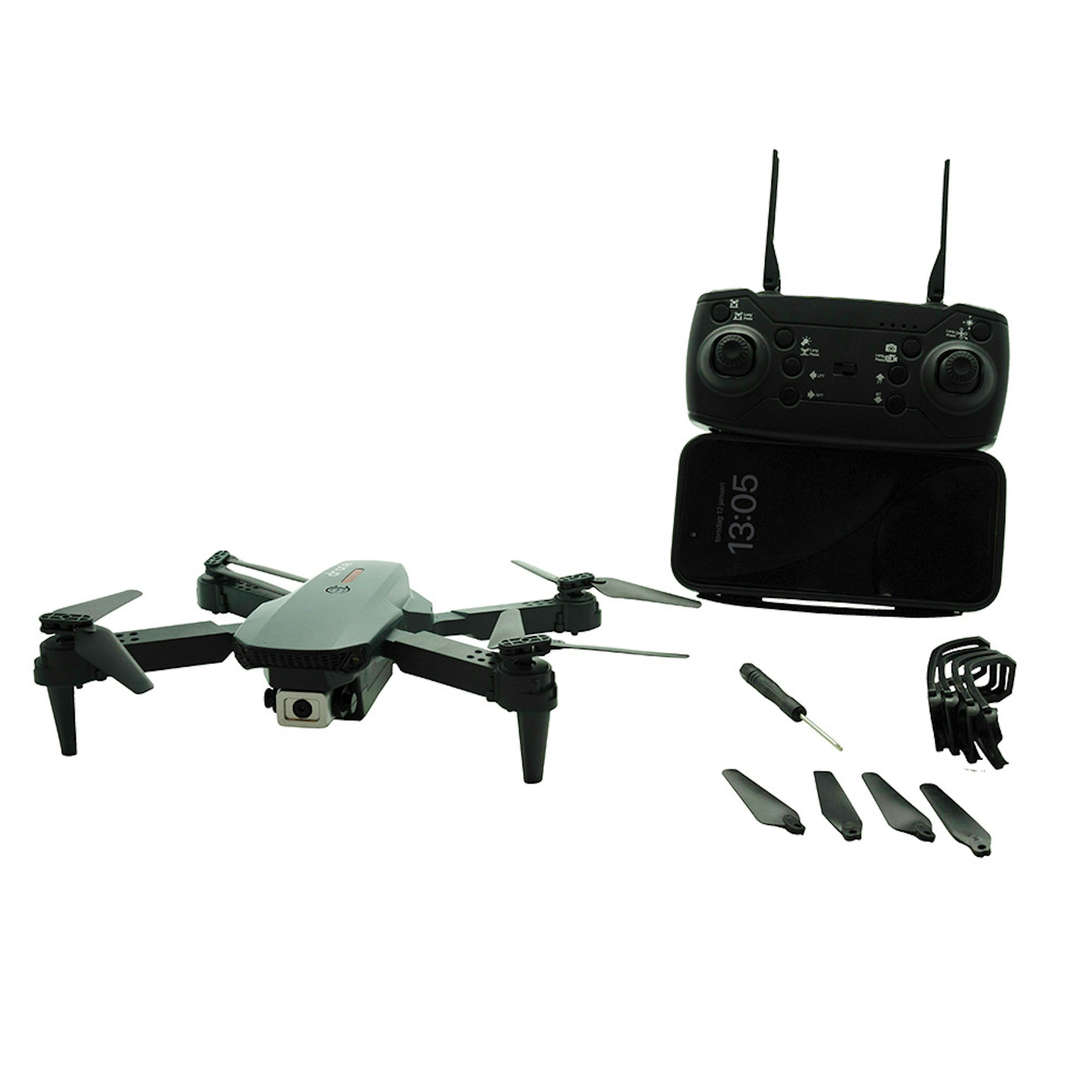 Radiostyrd Drönare Gear4Play Vikbar med Väska