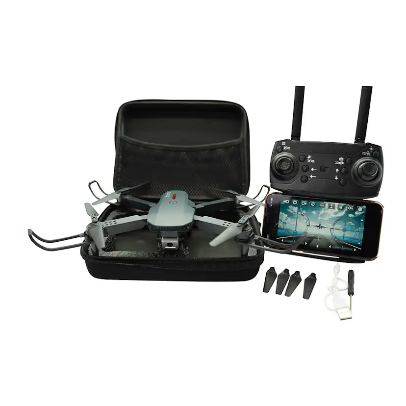 Radiostyrd Drönare Gear4Play Vikbar med Väska