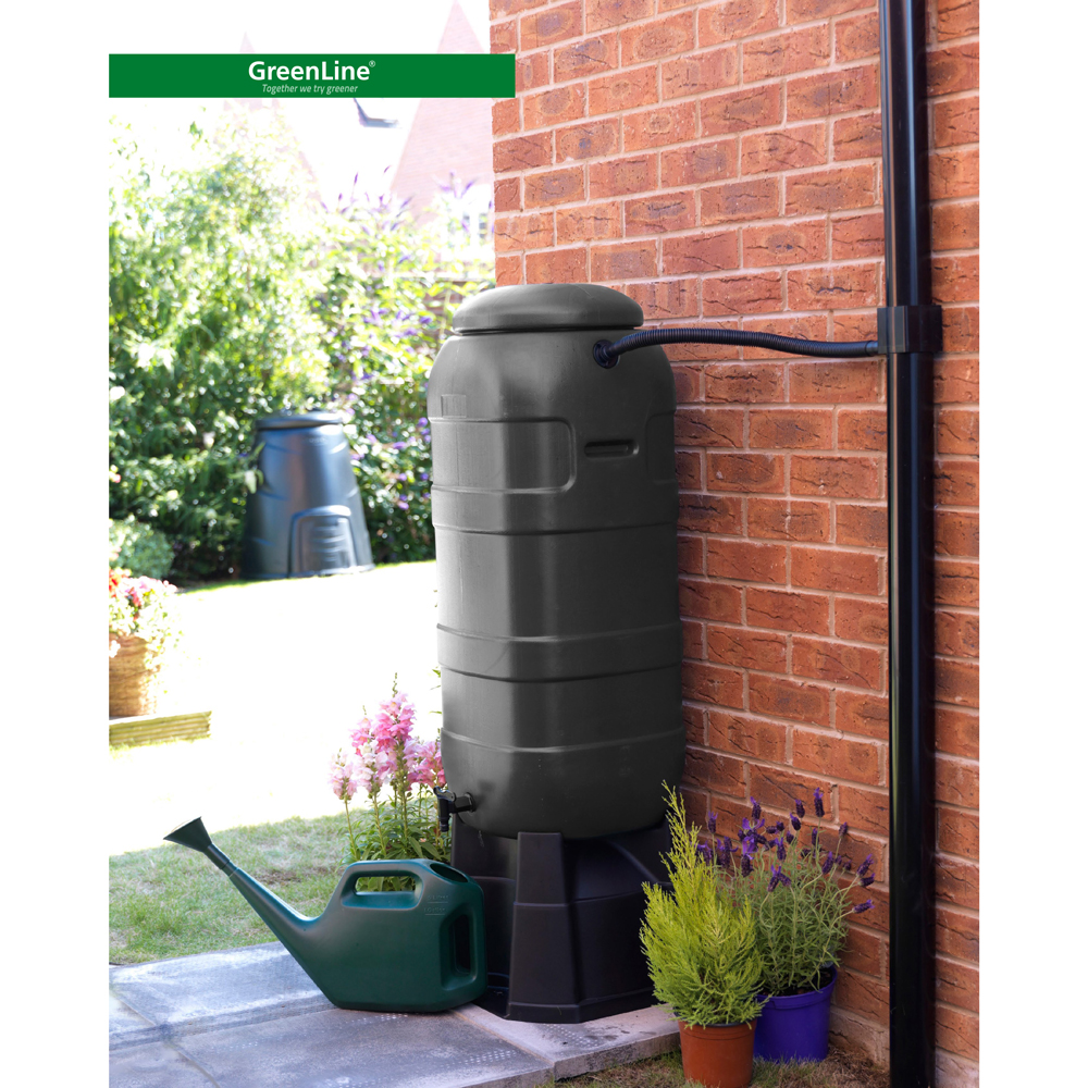 Regntunna Greenline 100 l grå