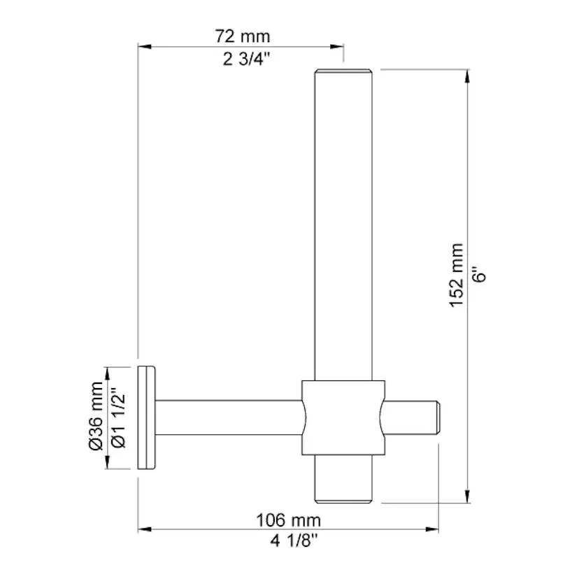Reservpappershållare Vola T14